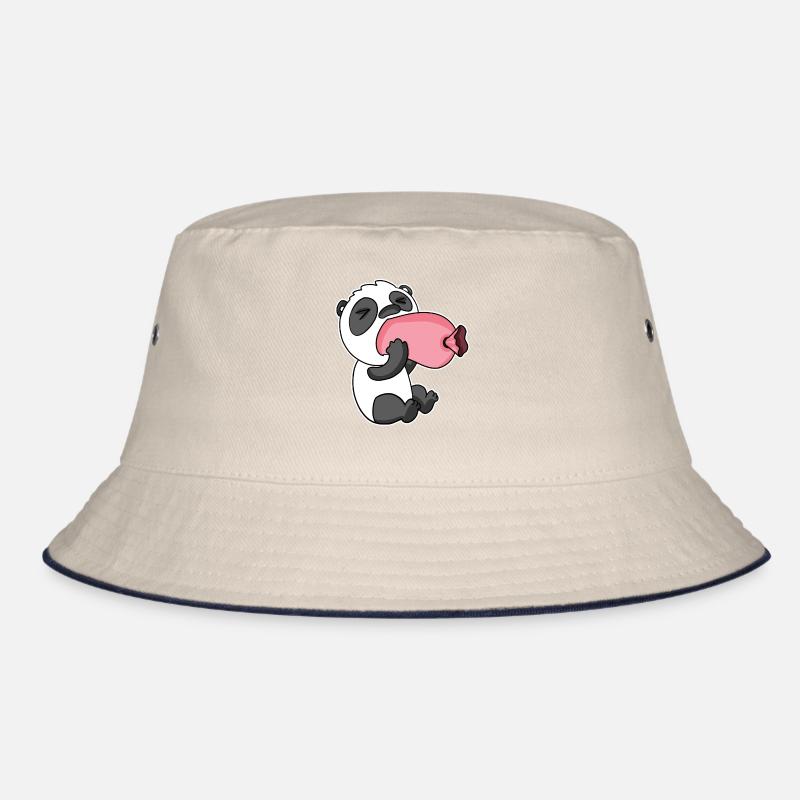 Panda mit Wurst Bucket Hat