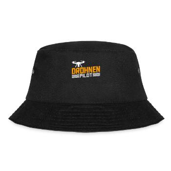 FPV Drohnen Pilot RC Modellbau Renndrohne - Bucket Hat - Schwarz - Vorne - Lela (165cm)