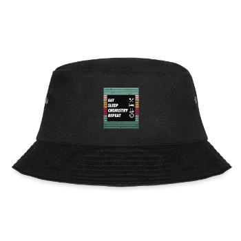 Eat Sleep Chemistry Repeat - Bucket Hat - Schwarz - Vorne - Lela (165cm)
