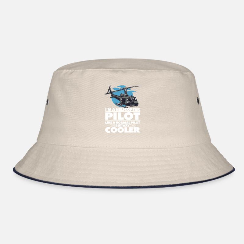 Cool Helicopter Pilot Bucket Hat