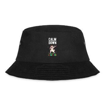 Ziegen Calm Down I Goat This - Bucket Hat - Schwarz - Vorne - Lela (165cm)