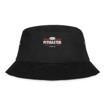 Grill Pitmaster niedrig und langsam ist der Weg - Bucket Hat - Schwarz - Vorne - Lela (165cm)