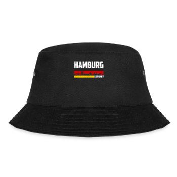 Hamburg Heimatstadt Deutschland - Bucket Hat - Schwarz - Vorne - Lela (165cm)