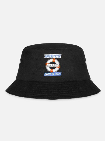 BADEMEISTER IMMER IM RECHT - Bucket Hat - Schwarz