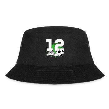 12th birthday 12 years football football player - Bucket Hat - black - Front - Lela (165cm)