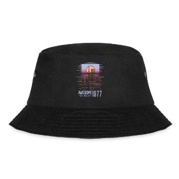 Vintage 1977 77 Birthday Retro Vintage Gift - Bucket Hat - black - Front - Lela (165cm)