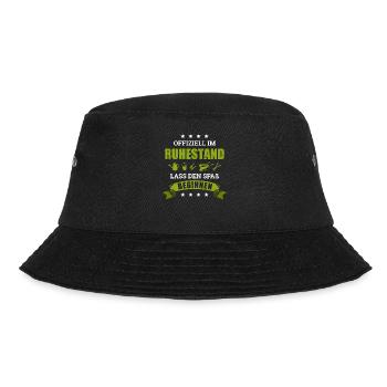 Rente Garten Gartenbeit Renter Spruch - Bucket Hat - Schwarz - Vorne - Lela (165cm)