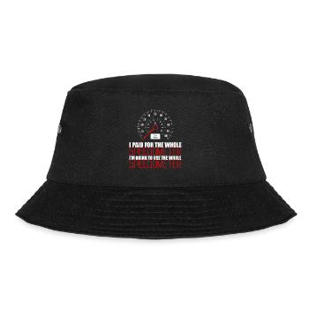 I'm Going To Use The Whole Speedometer 3 - Bucket Hat - Schwarz - Vorne - Lela (165cm)