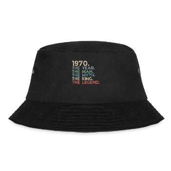 Millésime 1970 The Year Man Myth King Legend Retro - Bob - noir - Devant - Lela (165cm)