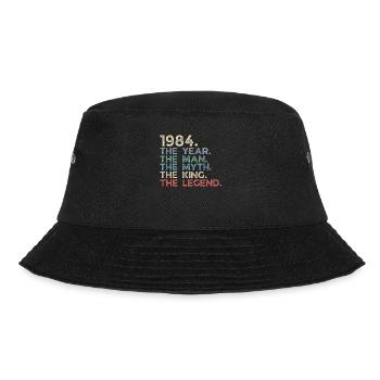 Millésime 1984 The Year Man Myth King Legend Retro - Bob - noir - Devant - Lela (165cm)
