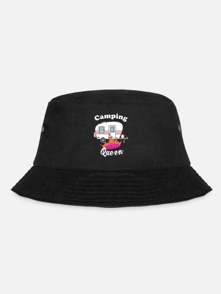 Camping Queen - Bucket Hat - Schwarz