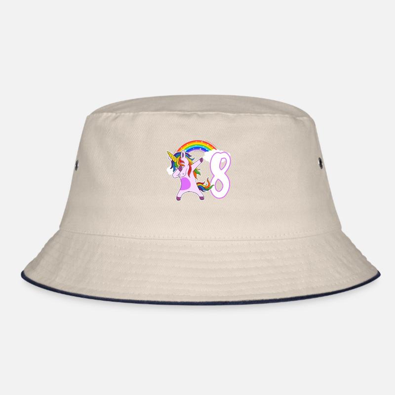 Dabbing Einhorn Ich bin 8 Jahre alt Bucket Hat