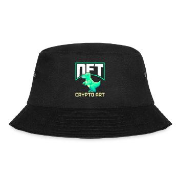 Nicht-fungible Token NFTs Krypto-Aktien NFT CRYPTO - Bucket Hat - Schwarz - Vorne - Lela (165cm)