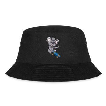 Skateboard Koala Skater - Bucket Hat - black - Front - Lela (165cm)