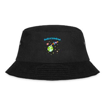 Endlich Schulkind Rakete Einschulung Kinder - Bucket Hat - Schwarz - Vorne - Lela (165cm)