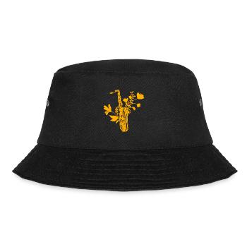 Saxophonist Saxophon Musik Band Jazz Geschenk - Bucket Hat - Schwarz - Vorne - Lela (165cm)