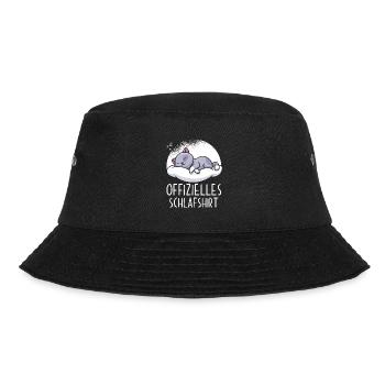 Offizielles Schlafshirt Katze - Bucket Hat - Schwarz - Vorne - Lela (165cm)