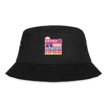 1982 Retro Vintage Geschenkidee - Bucket Hat - Schwarz - Vorne - Lela (165cm)