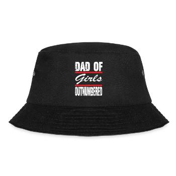 Fête des pères papa de fille #Outnumbered - Bob - noir - Devant - Lela (165cm)