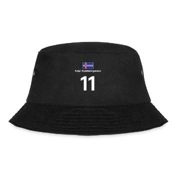 Island Sauf Trikot Fußball Saufen T-Shirt - Bucket Hat - Schwarz - Vorne - Lela (165cm)