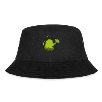 Gießkanne Gärtner Garten - Bucket Hat - Schwarz - Vorne - Lela (165cm)