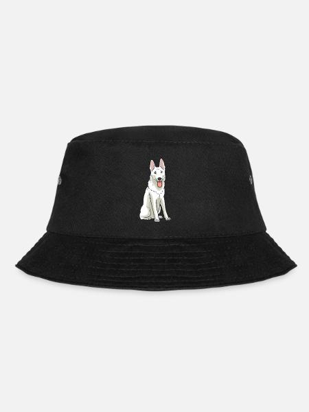 Weißer Schweizer Schäferhund - Bucket Hat - Schwarz