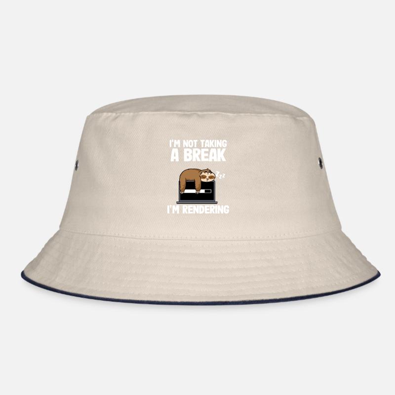 I'm Rendering Filmmaker Sloth Video Editor Editing Bucket Hat