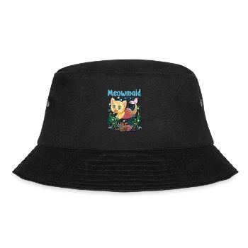 Meowmaid Shirt - Bucket Hat - Schwarz - Vorne - Lela (165cm)