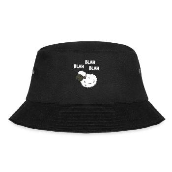 Blah Blah Blah - Bucket Hat - Schwarz - Vorne - Lela (165cm)