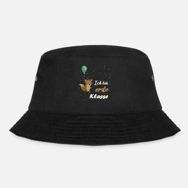 Einschulung. ich bin erste Klasse Fuchs - Bucket Hat - Schwarz