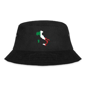 Liebe Italien Geschenk Italienisch Stolz Herz - Bucket Hat - Schwarz - Vorne - Lela (165cm)