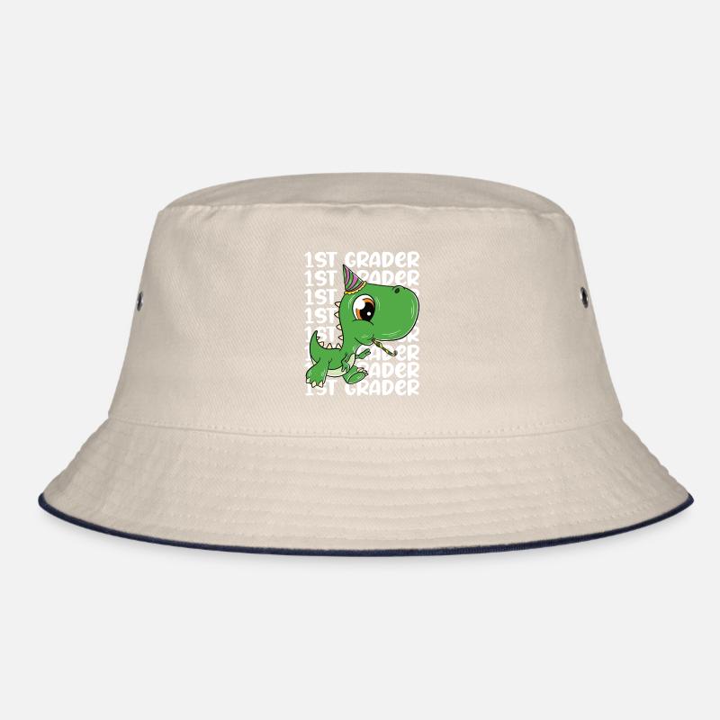 Schulkind T-Rex Dino Junge Einschulung Bucket Hat