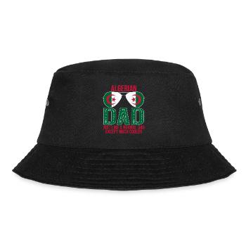 Algerian Dad Algerien Flagge Sonnenbrille Vatertag - Bucket Hat - Schwarz - Vorne - Lela (165cm)
