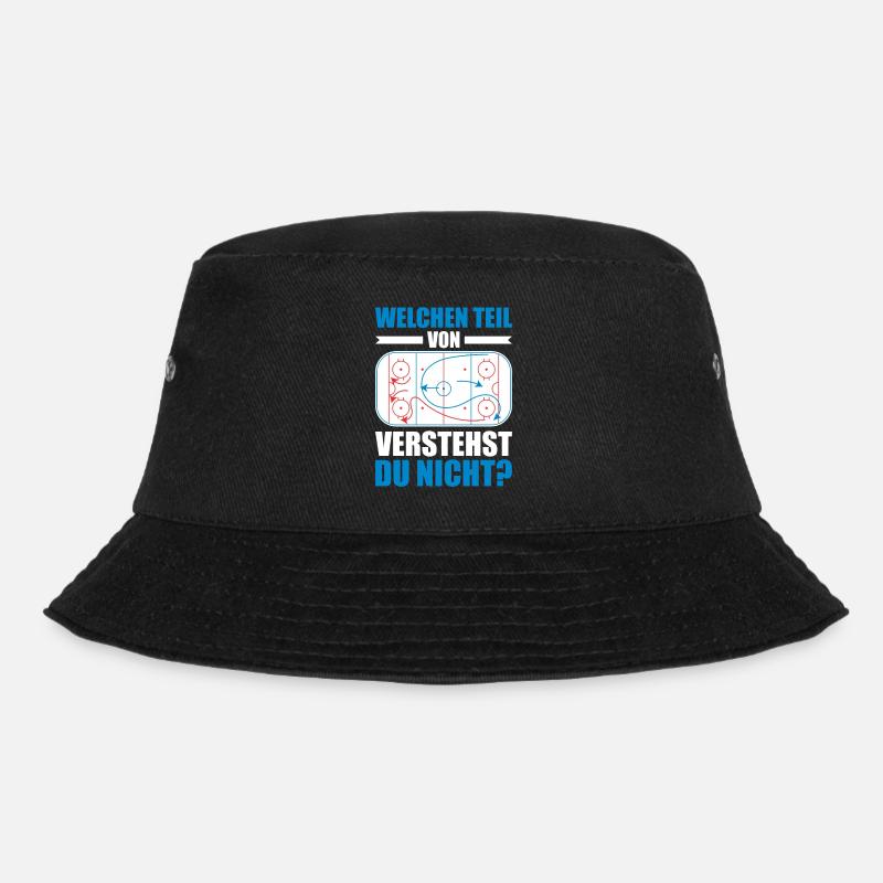 Welchen Teil verstehst du nicht Eishockey Geschenk - Bucket Hat - Schwarz