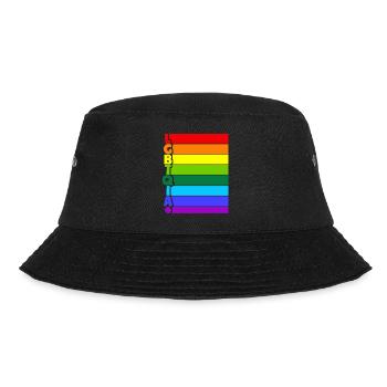 LGBTQIA Plus - Bucket Hat - Schwarz - Vorne - Lela (165cm)