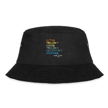 John Lewis Tee Get in Good Necessary Trouble - Bucket Hat - Schwarz - Vorne - Lela (165cm)