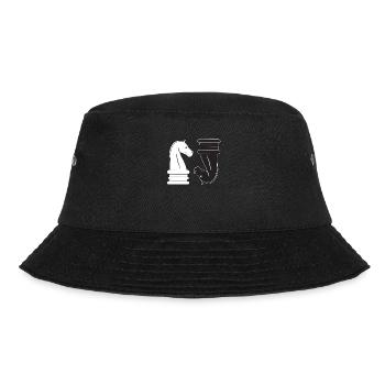 Chess Chess Player Chess Piece Board Game - Bucket Hat - black - Front - Lela (165cm)