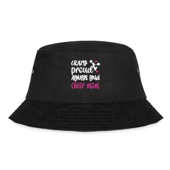 Cheerleading Mama Cheerleader Mutter Cheer Mom - Bucket Hat - Schwarz - Vorne - Lela (165cm)