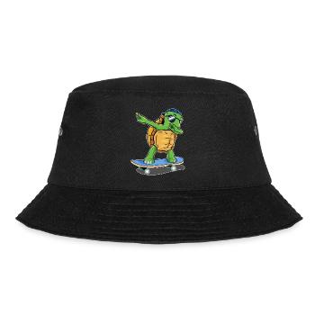 turtle skating testudines skateboard toad - Bucket Hat - black - Front - Lela (165cm)