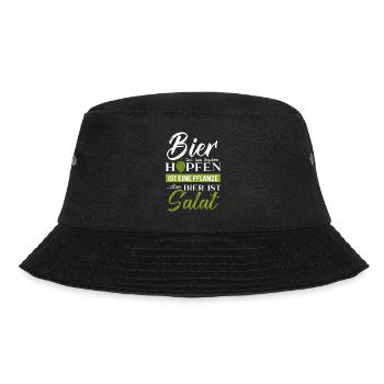 Bier Ist Aus Hopfen Hopfen Ist Eine Pflanze Also - Bucket Hat - Schwarz - Vorne - Lela (165cm)