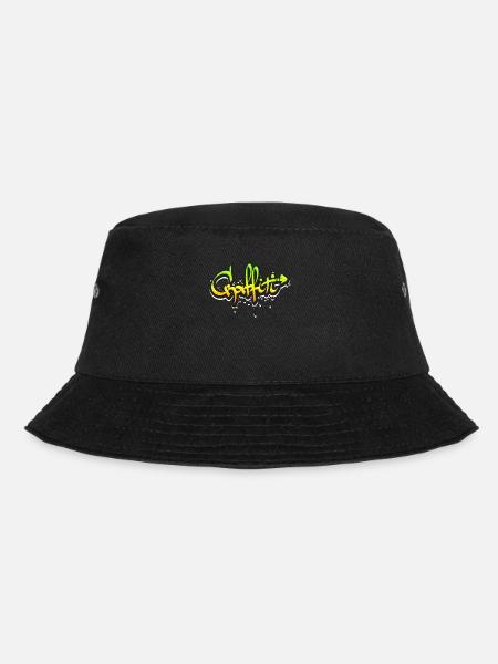 Graffiti - Bucket Hat - Schwarz