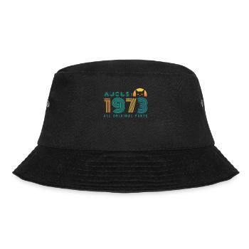 vintage in August 1973 gift idea - Bucket Hat - black - Front - Lela (165cm)
