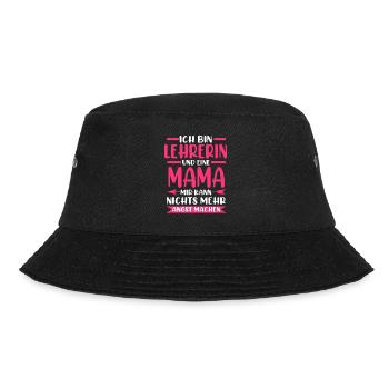Lehrerin Mutter Lehrerinnen Geschenk - Bucket Hat - Schwarz - Vorne - Lela (165cm)
