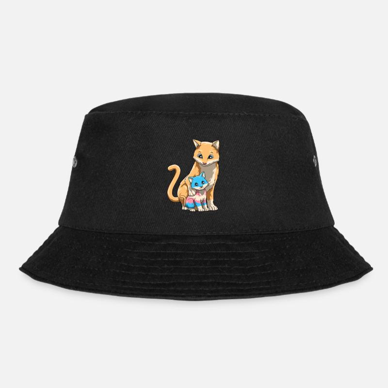 Transgender Stolz Mama Katze Mutter Tochter Sohn - Bucket Hat - Schwarz