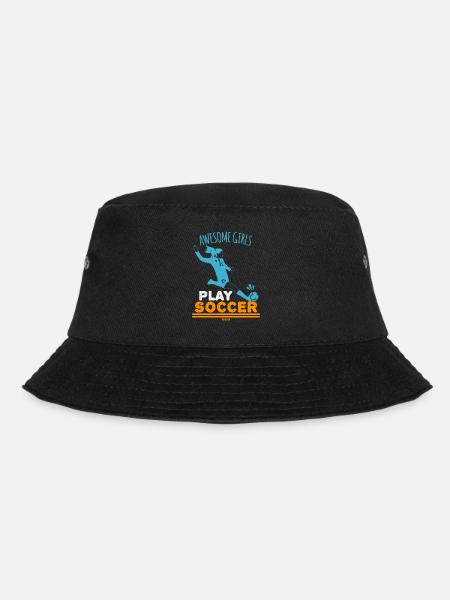 Girls' Football Women's Football Women's Sport - Bucket Hat - black