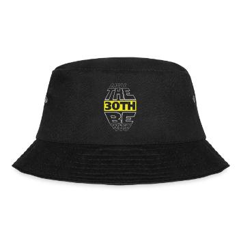 30. Geburtstag Jahre alt Jährige Vintage Geschenk - Bucket Hat - Schwarz - Vorne - Lela (165cm)