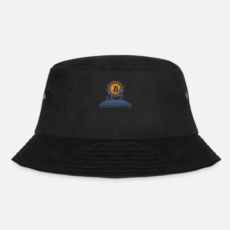 Ruhestand Renter Bitcoin Crypto Shirt - Bucket Hat - Schwarz
