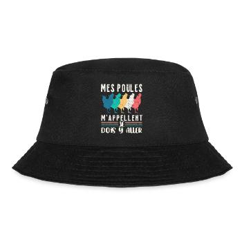Papys Poules Humour Mamans Poules - Bob - noir - Devant - Lela (165cm)