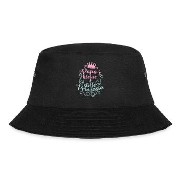 Papa's kleine und süße Prinzessin - Bucket Hat - Schwarz - Vorne - Lela (165cm)