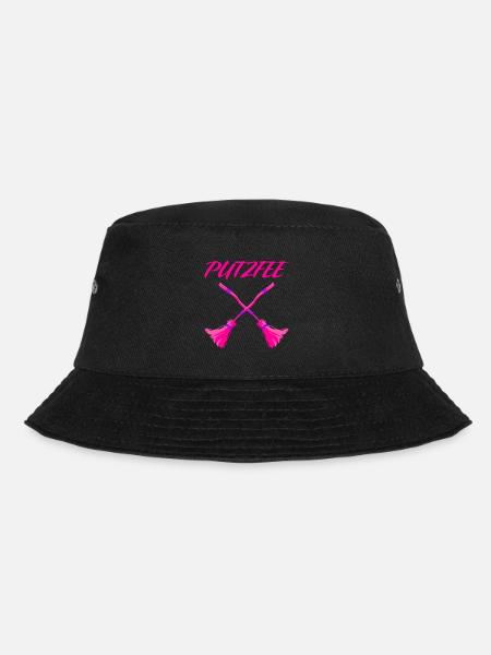 Putzfee Lustiger Spruch Putzfrau Haushalt Geschenk - Bucket Hat - Schwarz
